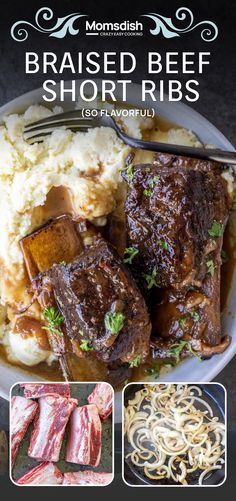 These braised beef short ribs are the ultimate holiday centerpiece, slow-cooked in a rich blend of wine, Worcestershire sauce, and beef broth for irresistibly tender and juicy results that will wow your guests!