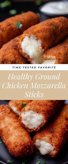 Image for Healthy Ground Chicken Mozzarella Sticks