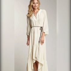 Embrace Your Inner Elizabeth Swann With This Stunning Winter Kate Cream Silk High-Low Maxi Ruffle Hem Dress! Perfect For Channeling Regal Elegance And Seaside Romance, This Dress Captures The Essence Of A Modern-Day Pirate Queen. Whether You're Attending A Beach Wedding Or Exploring Exotic Shores, This Dress Ensures You'll Command Attention With Every Graceful Step. No Belt, Very Oversized For Tag Size. See Photos For Measurements. #Winterkate #Silkdress #Highlowdress #Maxidress #Rufflehem #Seasideromance #Piratequeenstyle Elizabeth Swann, Pirate Queen, Regal Elegance, Kate Dress, Cream Silk, Ruffle Hem Dress, Hem Dress, Winter Dresses, Ruffle Hem