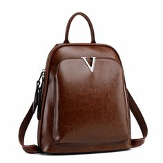 Beautiful Top Grain Leather Backpack. You'll love this stylish backpack. Travel, school, or to match your favorite outfit. Dimensions: 10.2"L x 3.9"W x 11"H Hardware: Brass Hardware Shoulder Strap: Adjustable Leather School Backpack, Leather Travel Backpack, Backpack Gift, Everyday Backpack, Woman Bag, Leather Backpack Purse, Vintage Backpacks, Vintage Shoulder Bag, Laptop Rucksack