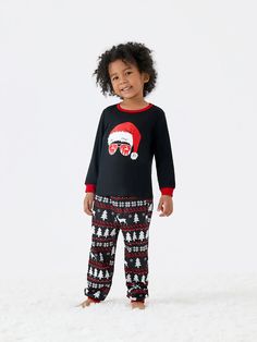 Product Introduction: Stay warm and cozy in these Christmas family pajamas that feature a festive deer and snowflake print, perfect for family gatherings and holiday photos.
Fabric: Made of 95% polyester and 5% spandex, these pajamas are soft, stretchy, and flame-resistant.
Care Instruction: Machine wash in cold water and tumble dry on low. Do not bleach. Do not dry clean. Iron on low heat.
Key Features: *Please add each size separately to your shopping cart
 * Festive Christmas design with deer, Santa hats, and snowflakes
* Soft and stretchy knit fabric for comfort
* Flame-resistant material for safety
* Each size includes 1 set (1 top and 1 pant), or 1 jumpsuit or 1 pet product
* Loose fit with round neckline and long sleeves
* Imported product
Additional information: Suitable for all se Baby Size Chart, Family Pajama Sets, Matching Christmas Pajamas, Christmas Pajama Set, Matching Sweaters, Pajamas Sets, Santa Hats, Kimono Pattern, Matching Family Pajamas