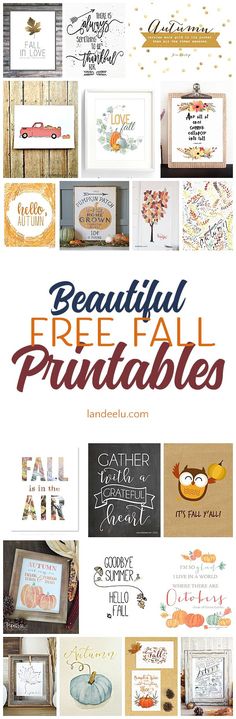 beautiful free fall printables