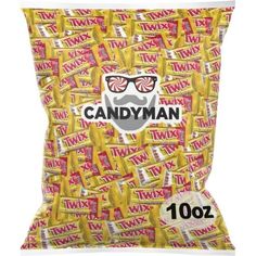 candy bag with the words candy man on it and an image of a moustache mustache