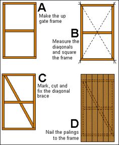 the diagram shows how to make an open window with measurements and measurements for each section