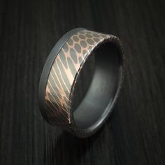 This Tantalum ring features: - A Satin Finish - A Flat Design - 6mm Off-Center Polished Superconductor Inlay - 8mm Width Our Tantalum rings will not tarnish or cause your skin to discolor. Modern Etched Rings, Tantalum Ring, Celtic Patterns, Wave Ring, Pattern Ring, New Wife, Ring Sizer, Men's Ring, Damascus Steel