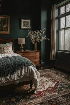 Moody Romantic Living Room, Big Dollhouse, Moody Romantic Bedroom, Dark Romantic Bedroom, Moody Bedroom Ideas, Townhouse Ideas, Victorian Bedroom, Moody Bedroom, Homeward Bound