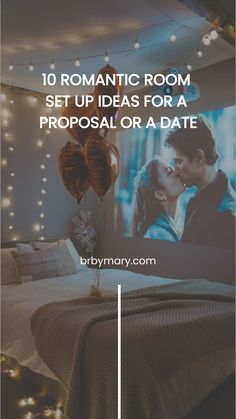 romantic room set up ideas for a proposal or a date