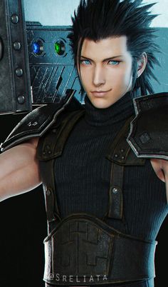 Zack fair in ff7 remake💋 Zack Ff7, Soldier Outfit, Valentine Poster