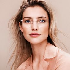 Classic design meets the spirit of the age. Silhouette Eyewear, Gold Glasses Frames, Celebrities With Glasses, Glasses Frames For Women, Natural Hair Woman, Glasses For Your Face Shape, Glasses Trends