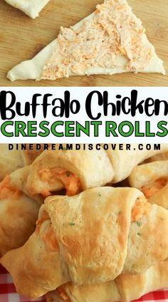 this buffalo chicken crescent rolls recipe is so easy to make and it's the perfect appetizer for game day