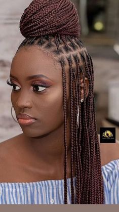 Latest Hair Braids, Braided Hairstyles For Black Women Cornrows, Box Braids Hairstyles For Black Women, Cute Braided Hairstyles, Afrikaanse Mode, Braided Cornrow Hairstyles, Cute Box Braids Hairstyles