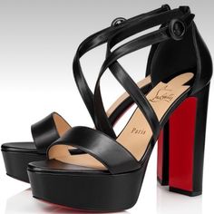 Christian Louboutin Loubi Bee Alta 130 Black Sandals: A Stylish And Iconic Pair Of High-Heeled Sandals From The Luxury Brand. These Sandals Feature: Heel Height: The Heels Are 130mm (5 Inches), Providing A Dramatic Lift. Platform: These Sandals Have A 1.5 Inch Platform Under The Front Part Of The Foot, Making The High Heel More Comfortable To Wear. Black Leather: The Loubi Bee Alta Sandals Are Made From High-Quality Black Leather, Giving Them A Sleek And Elegant Look. Signature Red Sole: As With Designer Evening Sandals With Red Sole, Luxury Evening Sandals With Red Sole, Evening Sandals With Red Sole And Open Toe, Designer Sandals With Red Sole For Evening, Black Sandals With Red Sole And Open Toe, Black Sandals With Red Sole And Ankle Strap, Black Open Toe Sandals With Red Sole, Leather Heels With Red Sole For Cocktail, Designer High Heel Sandals With Red Sole