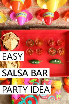 an easy salsa bar party idea