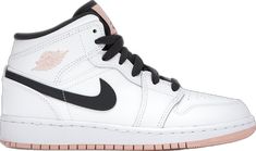 Preppy Jordans Ornge, Orange Peach And White Nike Jordans, Orange Jordans Aesthetic, Jordan 1 Mid Orange, Orange Jordan, Jordan 1 Mid White, Nike Air Jordan 1 Mid, Preppy Shoes, Jordan Shoes Girls