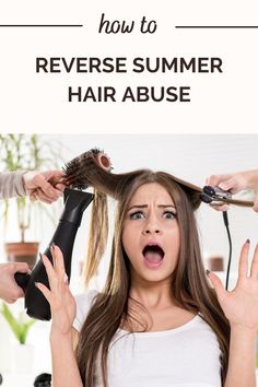 How to Reverse Summer Hair Abuse - Ice Cream n Sticky Fingers Avocado Hair Mask, Sticky Fingers, Natural Moisturizer, Elastic Hair Ties, Hair Strand, Summer Hair, Shiny Hair