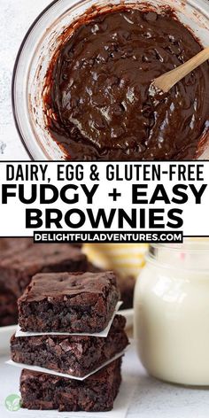 dairy, egg & gluten - free fudge + easy brownies recipe