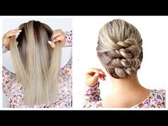 Easy Updo Wedding, Updo Braids Hairstyles, Updo Hair Tutorial, Short Hair Updo Tutorial, Easy Updos For Medium Hair, Diy Updo, Easy Updos For Long Hair, Updo Braids