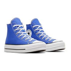 Converse Chuck Taylor All Star Lift Women's Platform High-Top Sneakers Converse Shoes Platform Tan, Trendy Converse High-top Sneakers For Streetwear, Trendy Converse High-top Platform Sneakers, Trendy Converse Platform Sneakers, Trendy Converse High-top Sneakers, Sports High-top Sneakers With Thick Bottom, Blue High-top Platform Sneakers With Vulcanized Sole, Blue High-top Platform Sneakers For Sports, High-top Blue Platform Sneakers For Sports