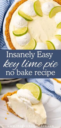 an easy key lime pie with no bake