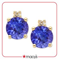 in stock Classic Round Tanzanite Earrings, Macy's Round Earrings Gift, Macy's Round Gemstone Earrings, Macy's Gemstone Round Earrings, Macy's Brilliant Cut Earrings Gift, Macys Jewelry, Jewelry Watch, Perfume Gift Sets, Perfume Gift