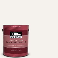 the behr ultra stain - blocking paint and primer in one is dark green