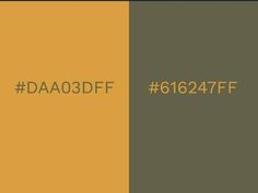 an orange and green color scheme with the words daaodbf on it's left side