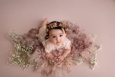 Baby Girl 6 Months Shoot, 6 Month Baby Picture Ideas, Toddler Portraits, Photoshoot London, Baptism Photos, Monthly Pictures, Milestone Pictures, Newborn Baby Photoshoot, Toddler Photography