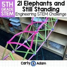 Build a bridge Challenge! Connect STEM and Literacy with this amazing Read Aloud STEM Activity as a companion to Twenty One Elephants and Still Standing by April Prince. Students design, build, and test a bridge. After they complete their challenge, they reflect on what they learned.This STEM Challenges aligns to NGSS Engineering Standards for 5th Grade, but can be used in 4th Grade - 5th grade. Material List to Build the Bridge:35 plastic straws40 pipe cleanerstapepencils and STEM JournalsMater 5th Grade Stem Activities, Elevator Stem Challenge, Tallest Tower Stem Challenge, No Prep Stem Challenges, Build A Bridge Stem Challenge, Student Reflection Sheet, 4th Grade Activities