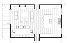 the floor plan for an apartment with two separate rooms and one bedroom on each side