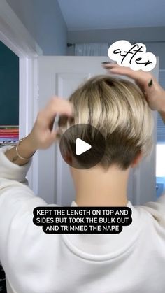 How To Grow Your Hair Out From A Pixie, How To Grow Hair From Pixie To Bob, Short Hairstyle Tucked Behind Ears, How To Grow Pixie Into Bob, Pixie Grown Out Styles, Playful Pixie Haircut, How To Grow Out A Pixie Haircut To A Bob, Grown Out Crop Hair, Pixie Hair Growing Out