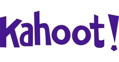 the logo for kahoot is shown in purple