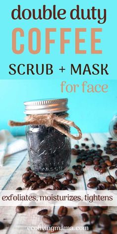 DIY coffee scrub is the best way to exfoliatemoisturize and tighten delicate face skinHomemade coffee scrub for face can be made with fresh or used coffee grounds and makes an amazing homemade gift idea. Scrubs For Face, Coffee Scrub For Face, Diy Lotion Bars, Diy Coffee Scrub, Homemade Coffee Scrub, Scrub For Face, Used Coffee Grounds, Delicate Face