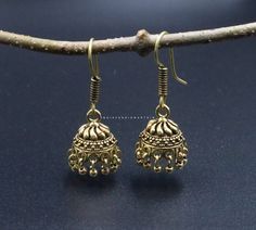 Copper Golden Handmade Oxidized Jhumkas Earrings,Light Weight Earrings, Golden - Copper Jhumkas Earrings, Ethnic Jhumkas Material- Brass. Handmade Earrings Antique Jhumkas, Oxidized Jhumkas, Oxidized Jhumka, Jaipur City, Jhumkas Earrings, Golden Copper, Earrings Golden, Bohemian Handmade, Traditional Earrings