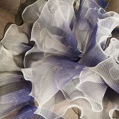 "Single Ruffle purple+off white ombre organza lace trim, pleated trim, ruffled lace trim This listing is for 1/2 yard or 1 yard. Width:about 5.51\"(14 cm) Color: off white+purple This elegant organza ruffled lace trim, high quality, perfect for Wedding, Bridal dress, baby tutu dress, jewelry design, doll clothes, suit decoration, Cake, dolls, hang adorn, bra decoration, illusion dress, couture sleeve, small parts, home decor... and so on, or any other crafts you like. Wholesale Acceptable ------ Baby Tutu Dresses, White Fairy, Organza Lace, Dress Couture, Diy Wedding Dress, Decoration Cake, White Ombre, Baby Tutu, Illusion Dress