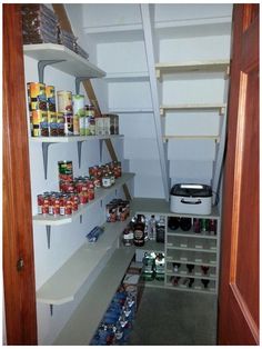 the pantry is full of canned food and drinks, but no one will be able to use it