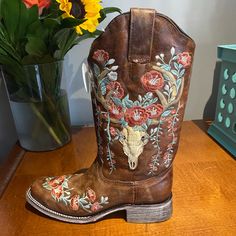 Corral Women’s Deer Skull Overlay Western Boots-Square Toe. Size 9. Brand New. Never Worn. Still Have Tags. $200. Sell For $249. Non-Smoking Home. Skull Overlay, Embroidery Boots, Square Toe Western Boots, Sequin Boots, Snakeskin Boots, Corral Boots, Deer Skull, Boots Square Toe, Leather Western Boots