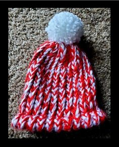 Perfect for a holiday photo shoot & for stirring up some Christmas cheer! This handmade hat features soft, 100% Acrylic Hometown USA yarn in a 2-color red & white spun thread, a double-layered brim, & topped off with a matching white Pom-Pom. Your new baby will be the cutest stocking-stuffer ever! This hat is machine washable & dryable. Care instructions are included  with every order. This hat is intended to be worn by infants wearing size NEWBORN to size 6-12 MONTHS. (If you are looking for a Holiday Photo Shoot, Infant Hat, Holiday Photoshoot, Cute Stockings, Handmade Hat, Holiday Photos, Christmas Cheer, Stocking Stuffer, Baby Hats