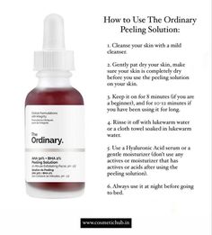 skincare tips #skincare #skinhealth #acnetreatment The Ordinary Peeling Solution, Skincare For Combination Skin, Ordinary Niacinamide, The Ordinary Skincare Routine, Peeling Solution, Skin Care Routine Order, Clear Healthy Skin, Basic Skin Care Routine