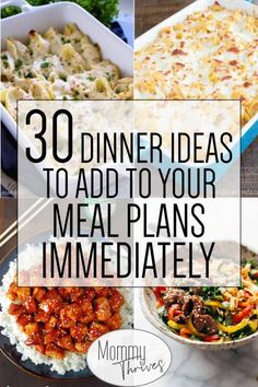 dinner ideas to add to your meal plans immediately