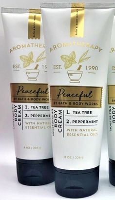 Bath & Body Works LOT of 2 Tubes - Ultimate Hydration Body Cream (8 fl oz each) TEA TREE PEPPERMINT ~ Tea  Condition is BRAND NEW. Peppermint Cream, Deep Breathing, Bath And Body Work, Body Creams, Peppermint Tea, Peppermint Oil, Natural Cream, Cream Lotion, Skin Care Moisturizer