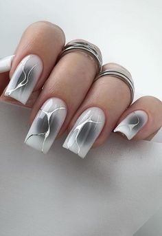 Grey Nail Designs, Business Nails, Light Nails, Modern Nails, Nail Art Ombre, Classic Nails, Pretty Nail Art Designs