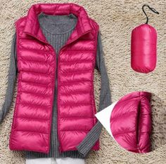 New Women Duck Down Ultralight Winter Jacket Warm Puffer Vest Packable Waistcoat Item description Accents Fit @ Flare Brand Unbranded Country/Region of Manufacture China Features Lightweight Fur Type no Length Cropped Material Down Model no Modification Description no Modified Item no Occasion Casual Pattern Solid Product Line Factory Size Type Regular Style Vest Theme Korean Fashion   Shipment Payment Return & Warranty Service & Feedbacks Shipment 1.We Ship to Worldwide. 2.Delivery time depends Coat Puffer, Puffer Gilet, Style Vest, Duck Down Jacket, Vest Waistcoat, Jacket Vest, Sleeveless Jacket, Down Vest, Warm Coat