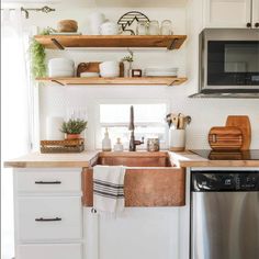 the kitchen is clean and ready for us to use