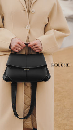 Recognizable by its folds and cut-outs, the Mokki bag combines timelessness and singularity. Polene Bag, Micro Bags, Latest Handbags, Best Wallet, Clothing Inspiration, Small Leather Goods, Fashion Handbags, Smooth Leather, Fashion Inspo Outfits