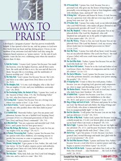 the front page of an article about how to pray in christ's bible, with text