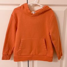 Nwot, H&M Orange Hoodie Sweatshirt, Size 4-6y (5t/6) H&m Long Sleeve Sweatshirt With Ribbed Cuffs, H&m Long Sleeve Tops With Ribbed Cuffs, H&m Long Sleeve Sweatshirt For Winter, H&m Long Sleeve Winter Sweatshirt, H&m Cotton Hooded Hoodie, H&m Cotton Hoodie Sweatshirt, H&m Long Sleeve Sweatshirt With Drawstring Hood, H&m Hoodie With Drawstring Hood For Fall, Casual Cotton Hoodie By H&m