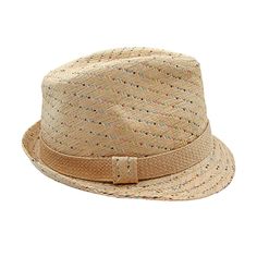 Tropical Trends Fedora Hat Tan w/ Sprinkles Toyo Straw Church Wedding Beach OSFM. Brand: Tropical Trends. Department: Unisex Adults. Size: One Size Fits Most. Color: Tan with Colored Sprinkles - see photos. Style: Fedora. Pattern: Dotted - see photos. Occasion: Wedding, Church, Beach, BBQ, Party, or any other event! Material: 100% Toyo. Condition: Pre-owned in good condition. Measurements are in photos and are approximate: Diameter Length: 7.5 in. Diameter Width: 6 in. Front inside showing minor Fedora Pattern, Photo Mannequin, Tropical Trend, Beach Bbq, Wedding Church, Wedding Beach, Mannequin Heads, Bbq Party, Church Wedding