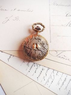 Vintage Lockets, Pride And Prejudice, Little Bird, Jane Austen, Love Letters, Fascinator, Pocket Watch, Locket, Writing