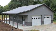 two garages with one attached to each other