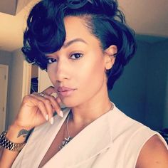 Get a hassle-free browsing experience of Instagram contents from your friends, respected personalities and favorite celebrities with WEBSTAGRAM! Hairstyle Gallery, Short Black Hairstyles, Hairstyles For Black Women, Short Wigs, April 27, Trendy Short Hair Styles